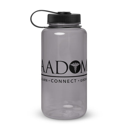 Wide Mouth Plastic Water Bottle - Black Logo