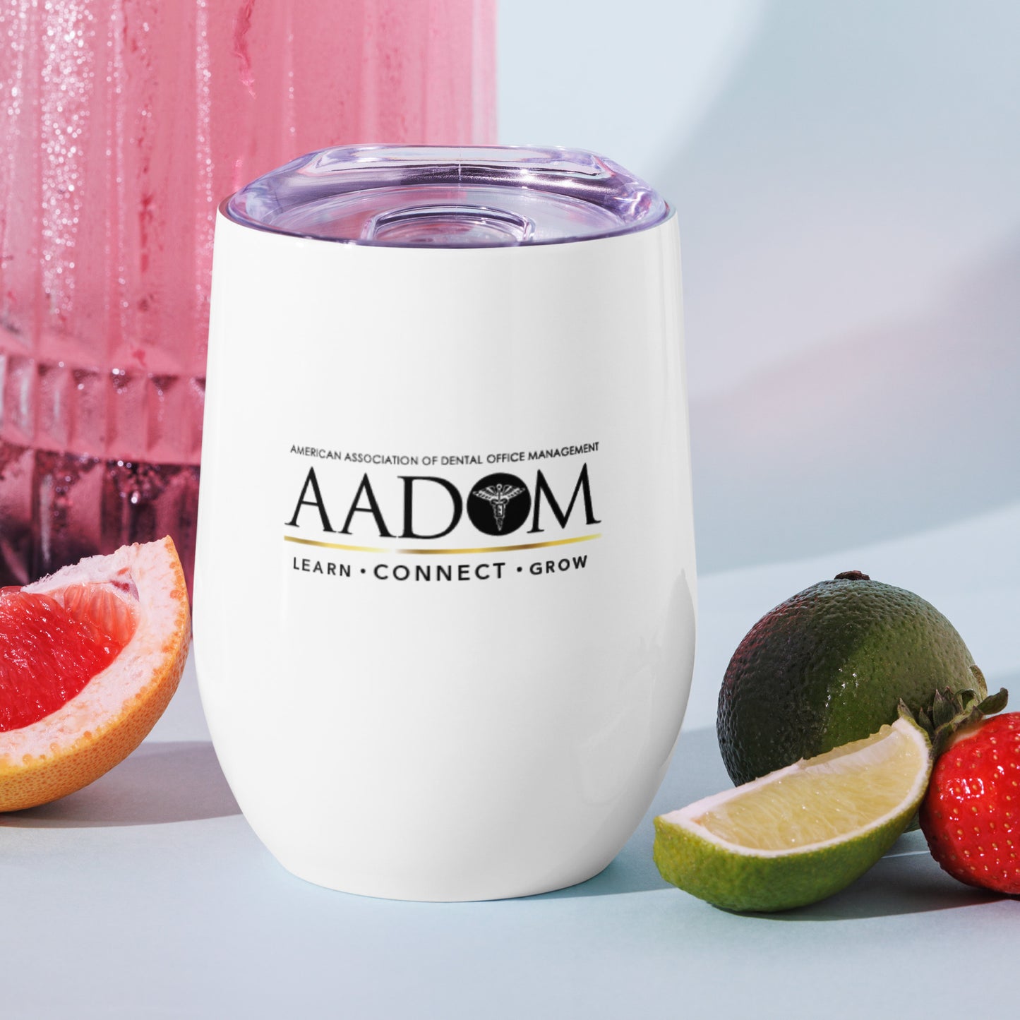 Wine Tumbler - Black Logo