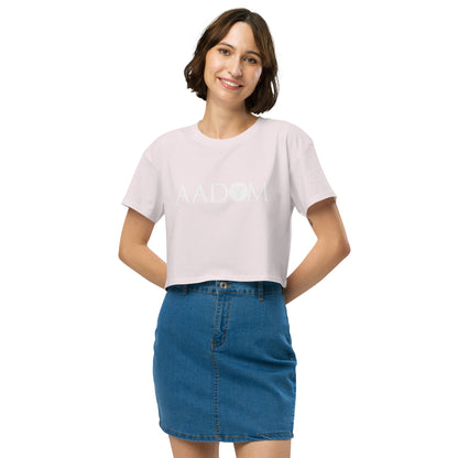 Women’s Crop Top - White Logo