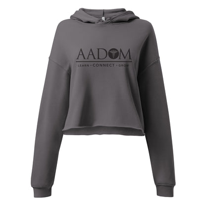 Women's Crop Hoodie - Black Logo