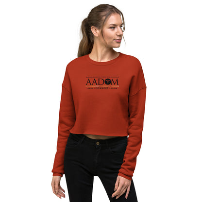 Crop Sweatshirt - Black Logo