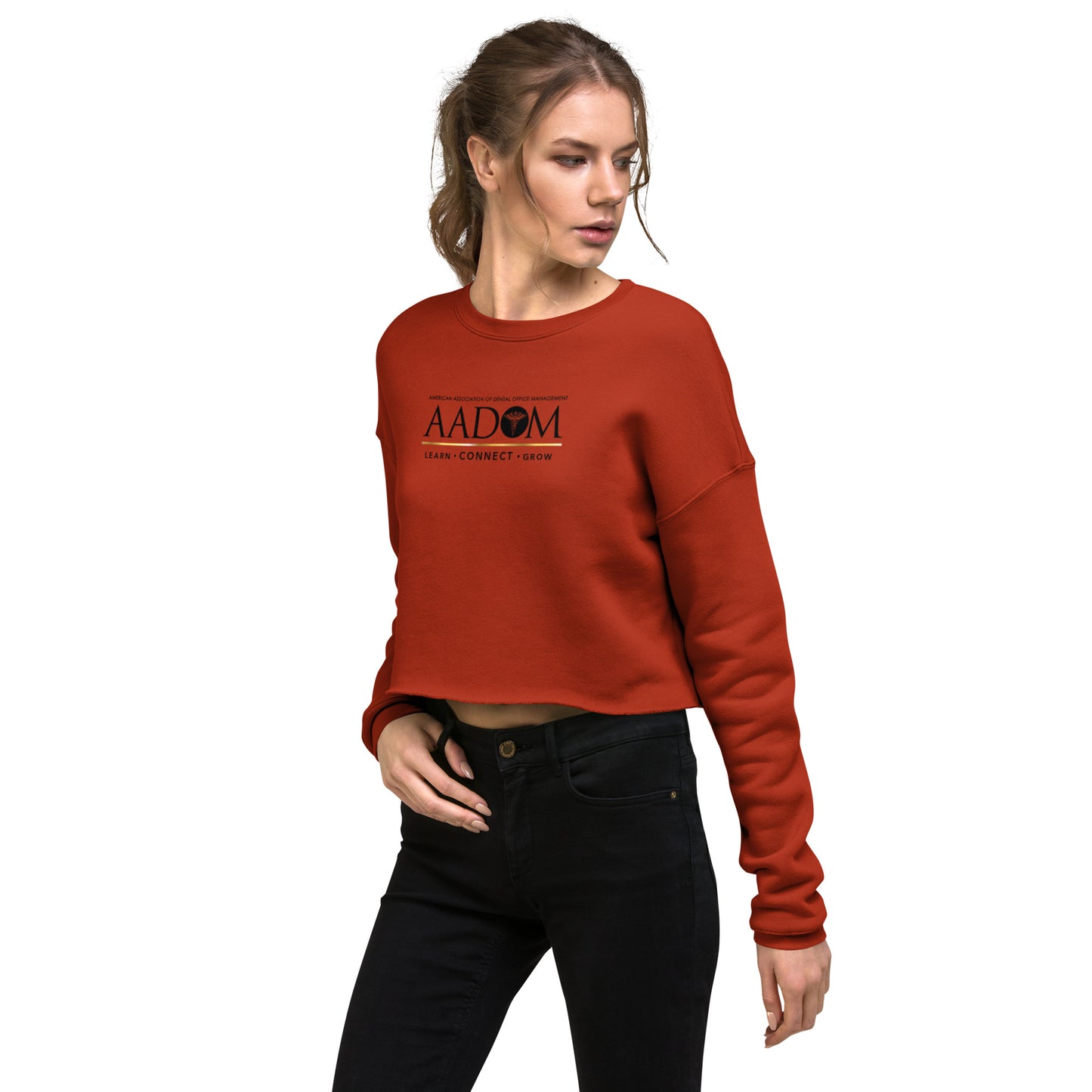 Crop Sweatshirt - Black Logo