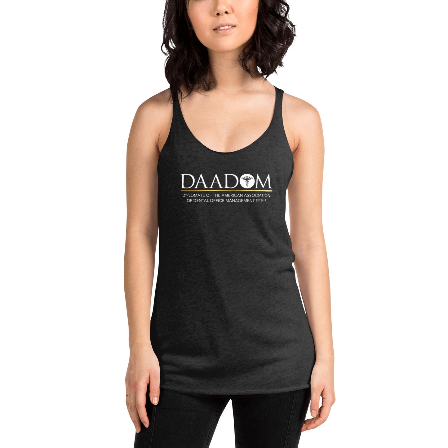 Women's Racerback Tank - DAADOM Logo