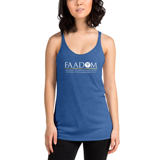 Women's Racerback Tank - FAADOM Logo