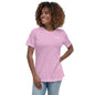 Women's Relaxed T-Shirt - White Logo with Rockstar (Back)