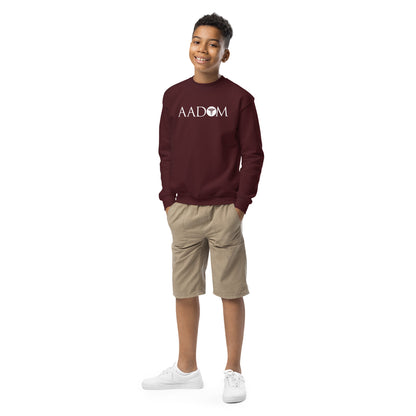 Youth Crewneck Sweatshirt - White Logo